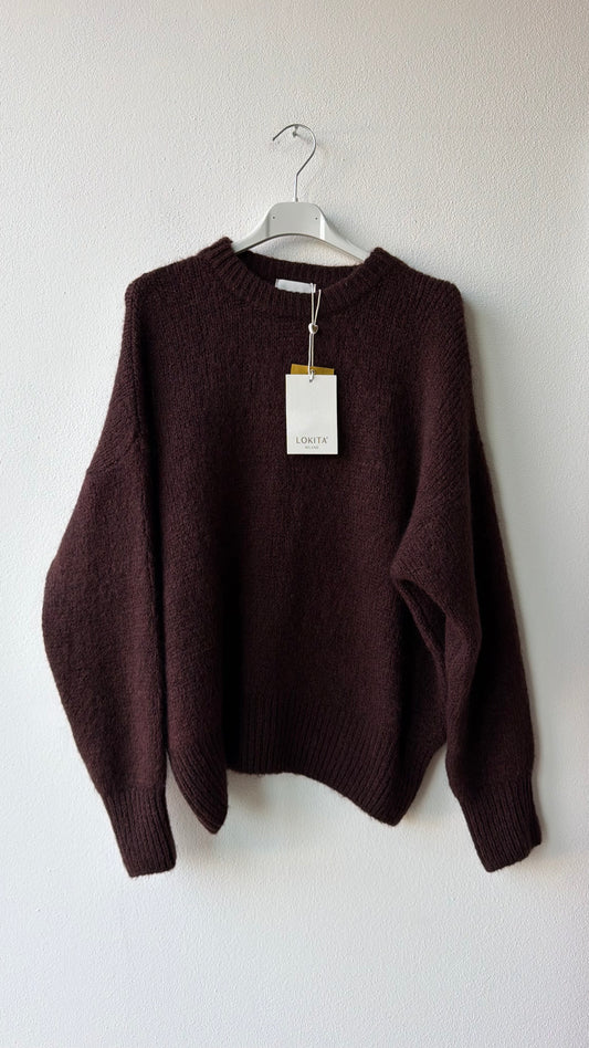 Maglia mohair choco