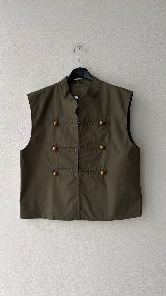 Gilet verde cadetto style