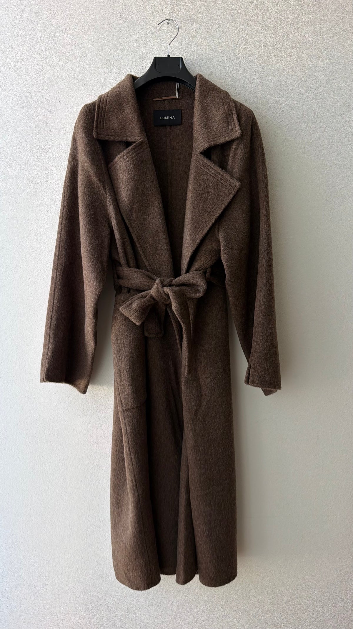 Cappotto nocciola vestaglia