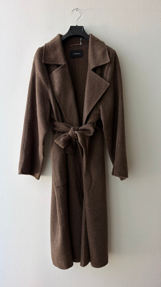 Cappotto nocciola vestaglia