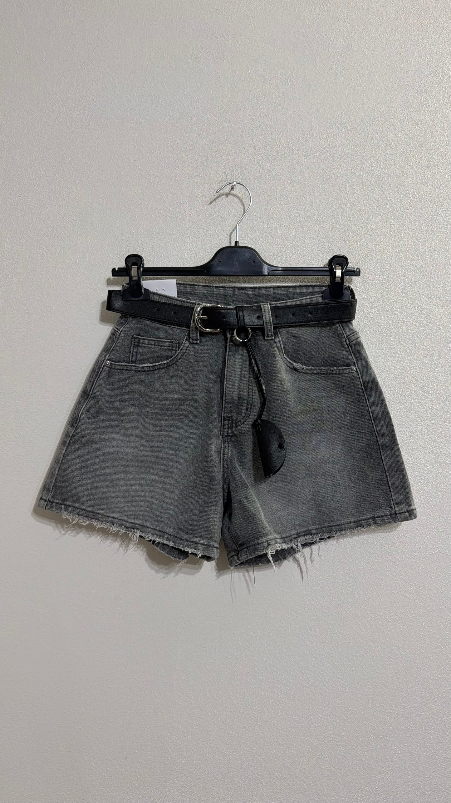 Short Denim grigio