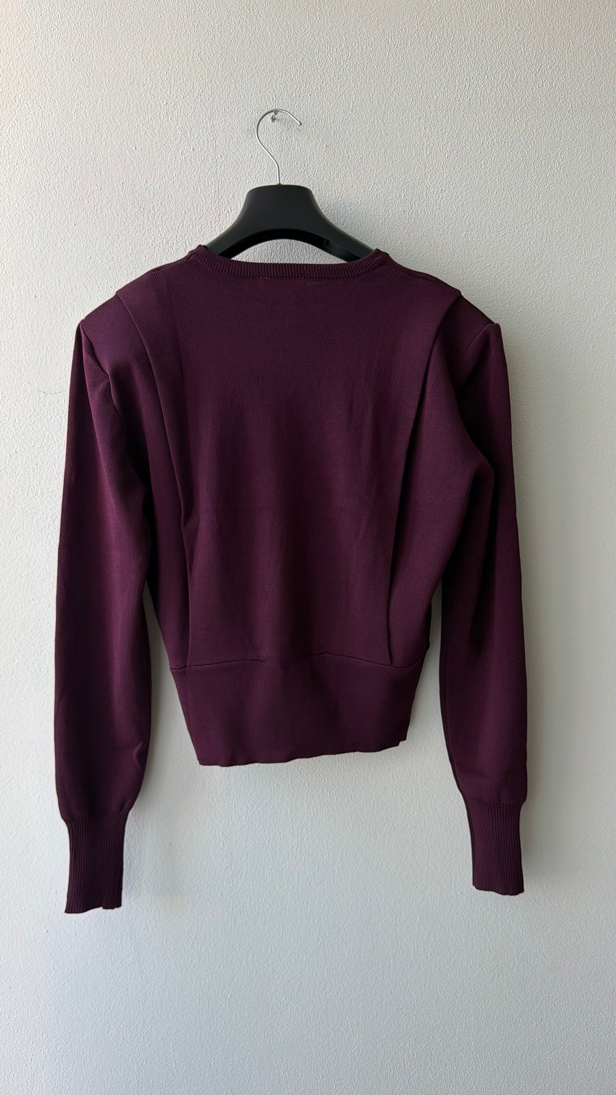 Maglia burgundy spalline