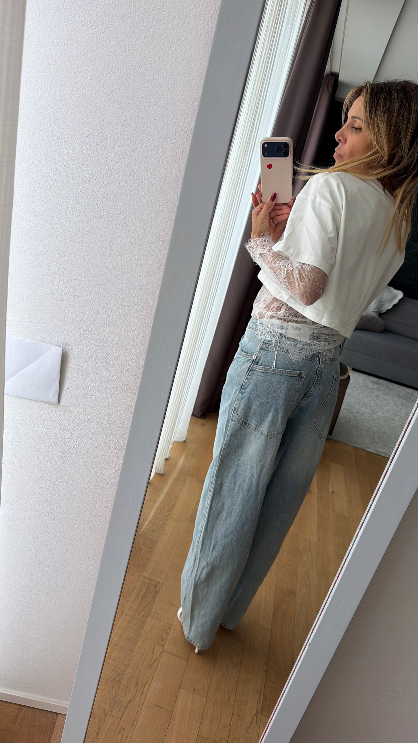 Jeans barrel lavaggio chiaro