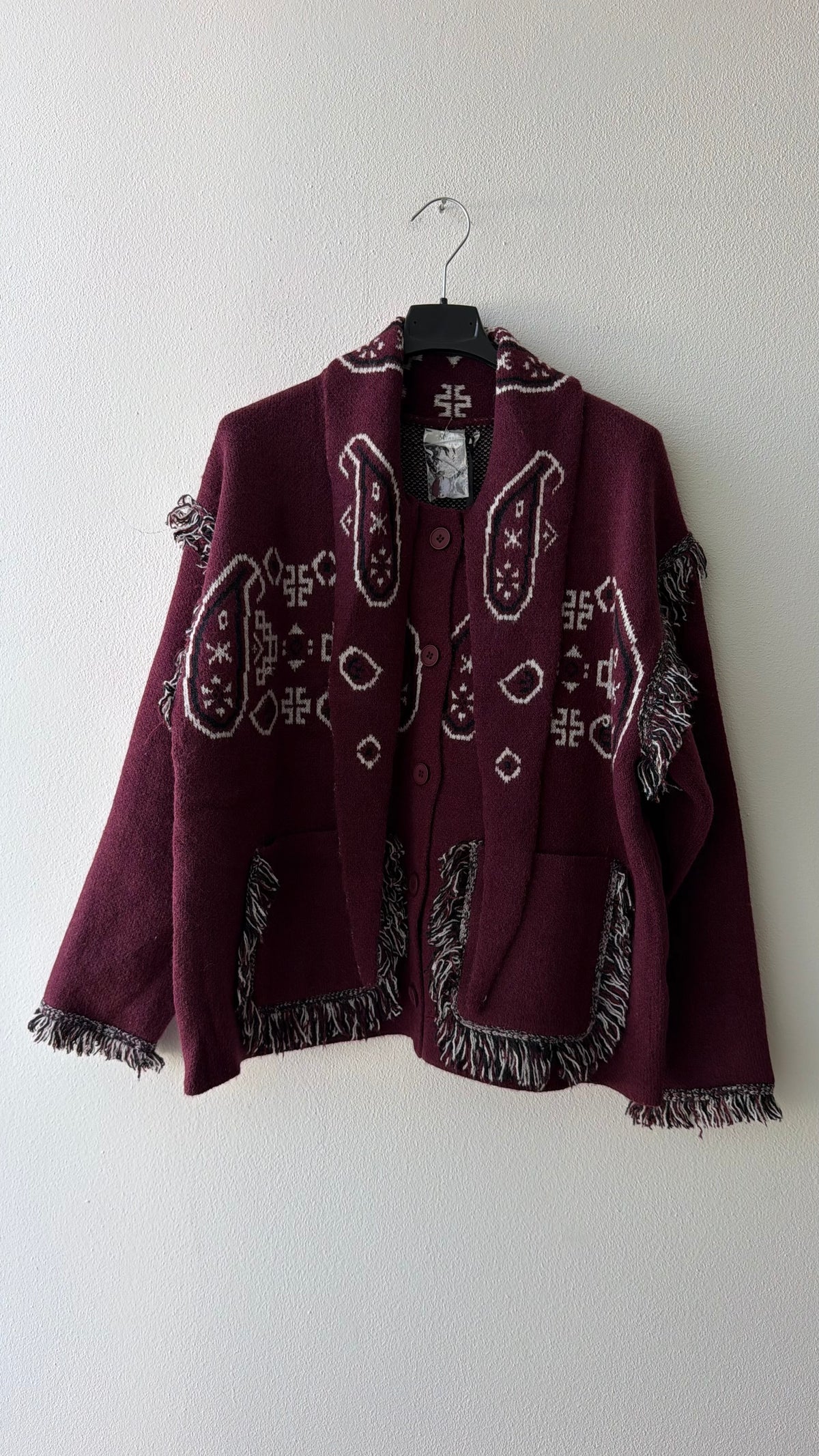 Maglia cardigan Bandana