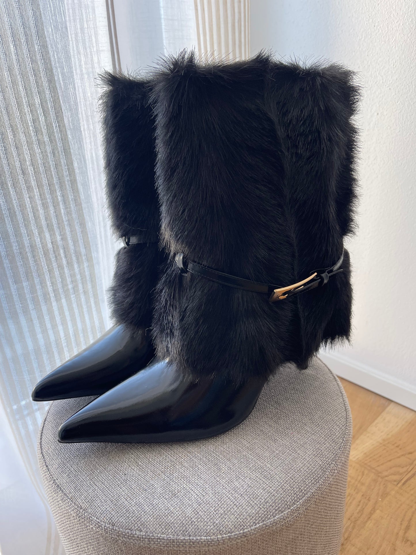 Stivaletto eco pelliccia