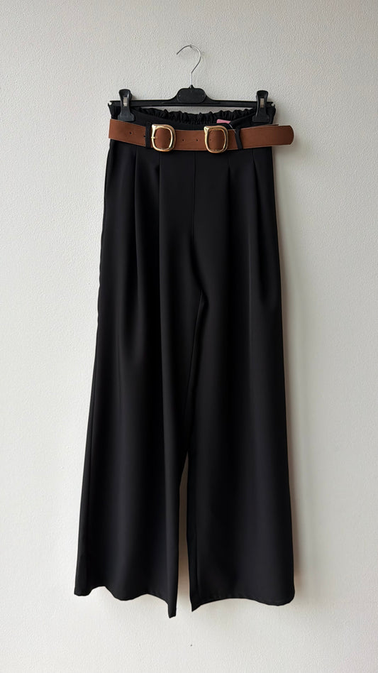 Pantalone cintura marrone