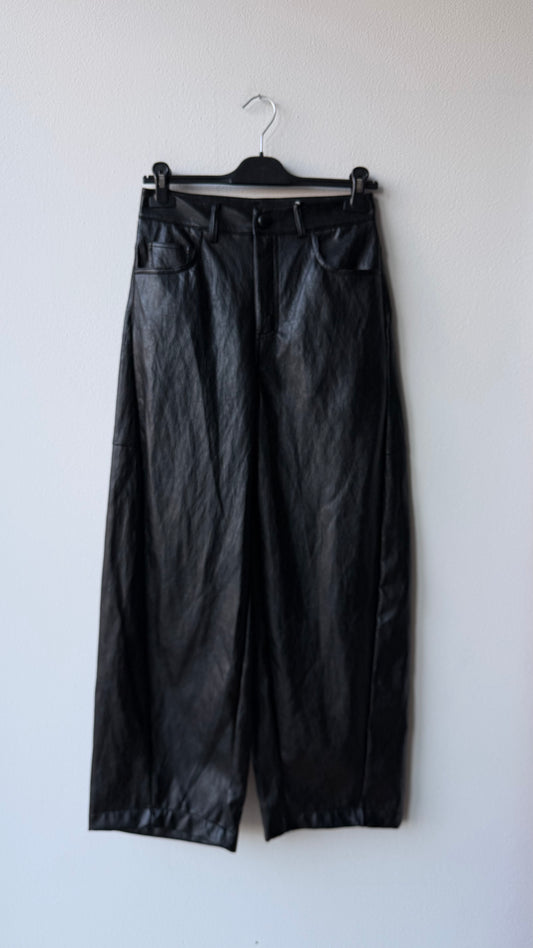 Pantalone ecopelle balloon