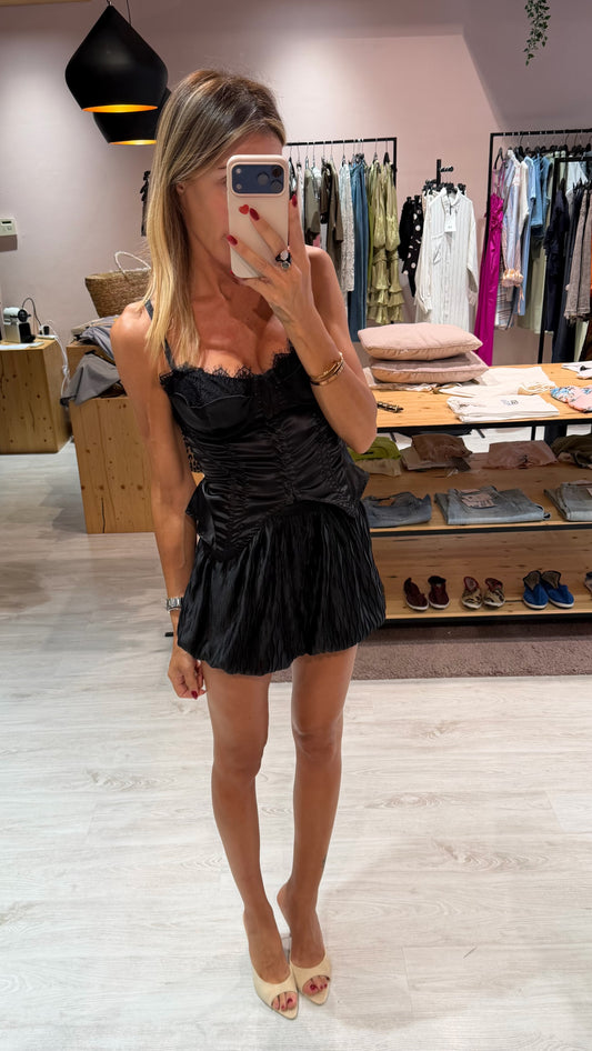 Shorts pagliaccetto nero