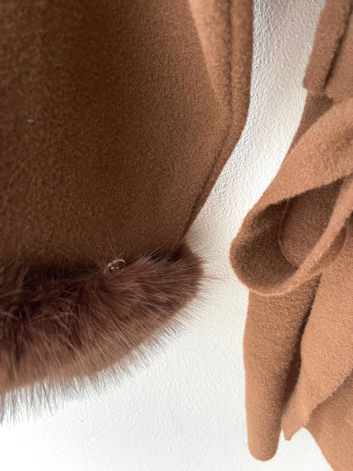 Cardigan polsi ecopelliccia