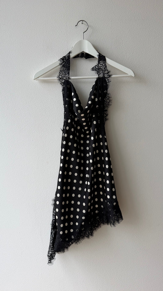 Top lingerie pois