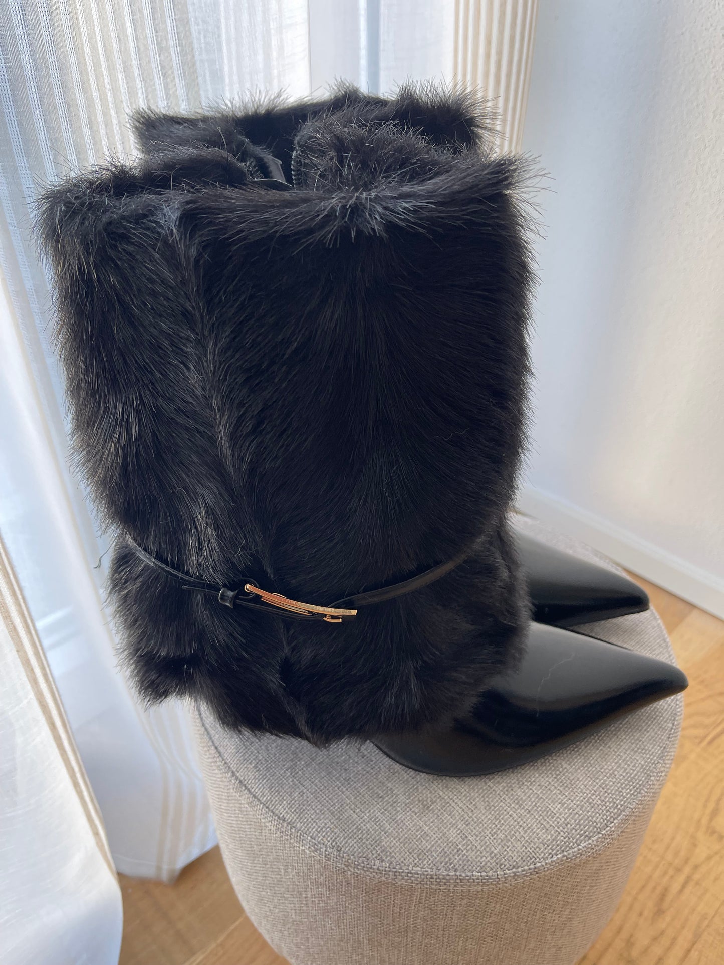 Stivaletto eco pelliccia