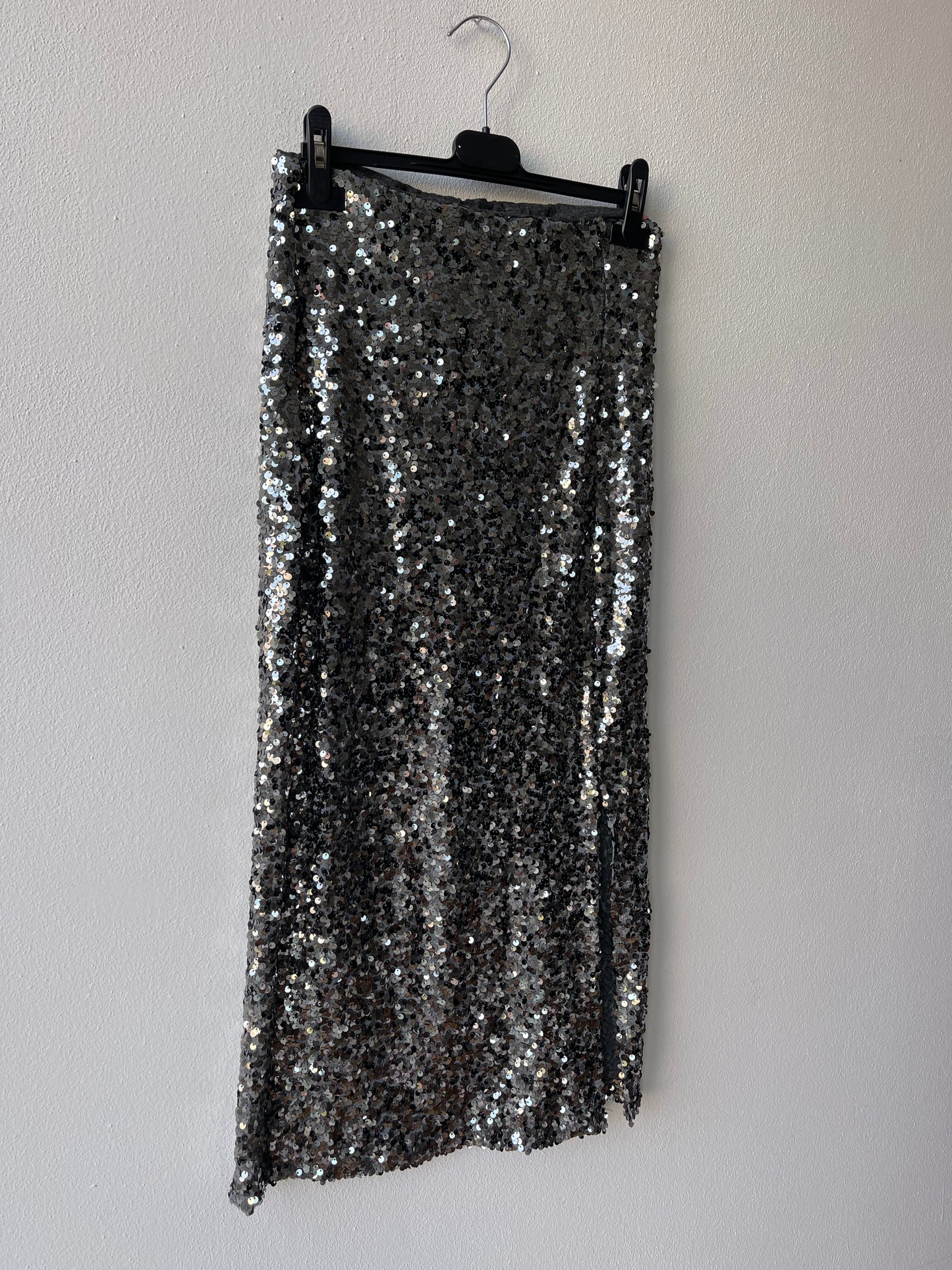 Gonna tubino elasticizzata paillettes