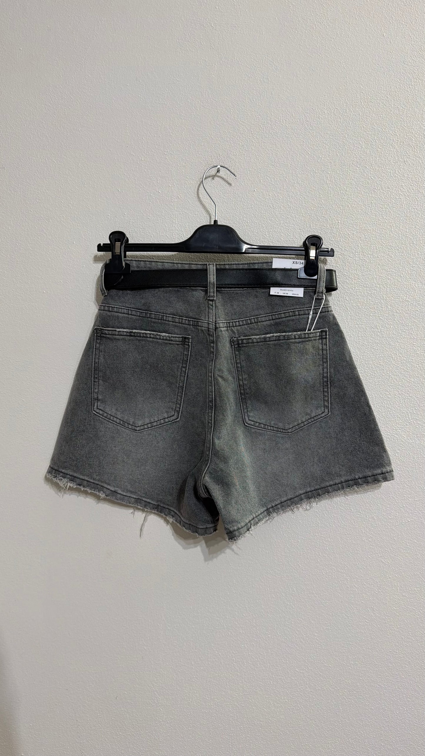 Short Denim grigio