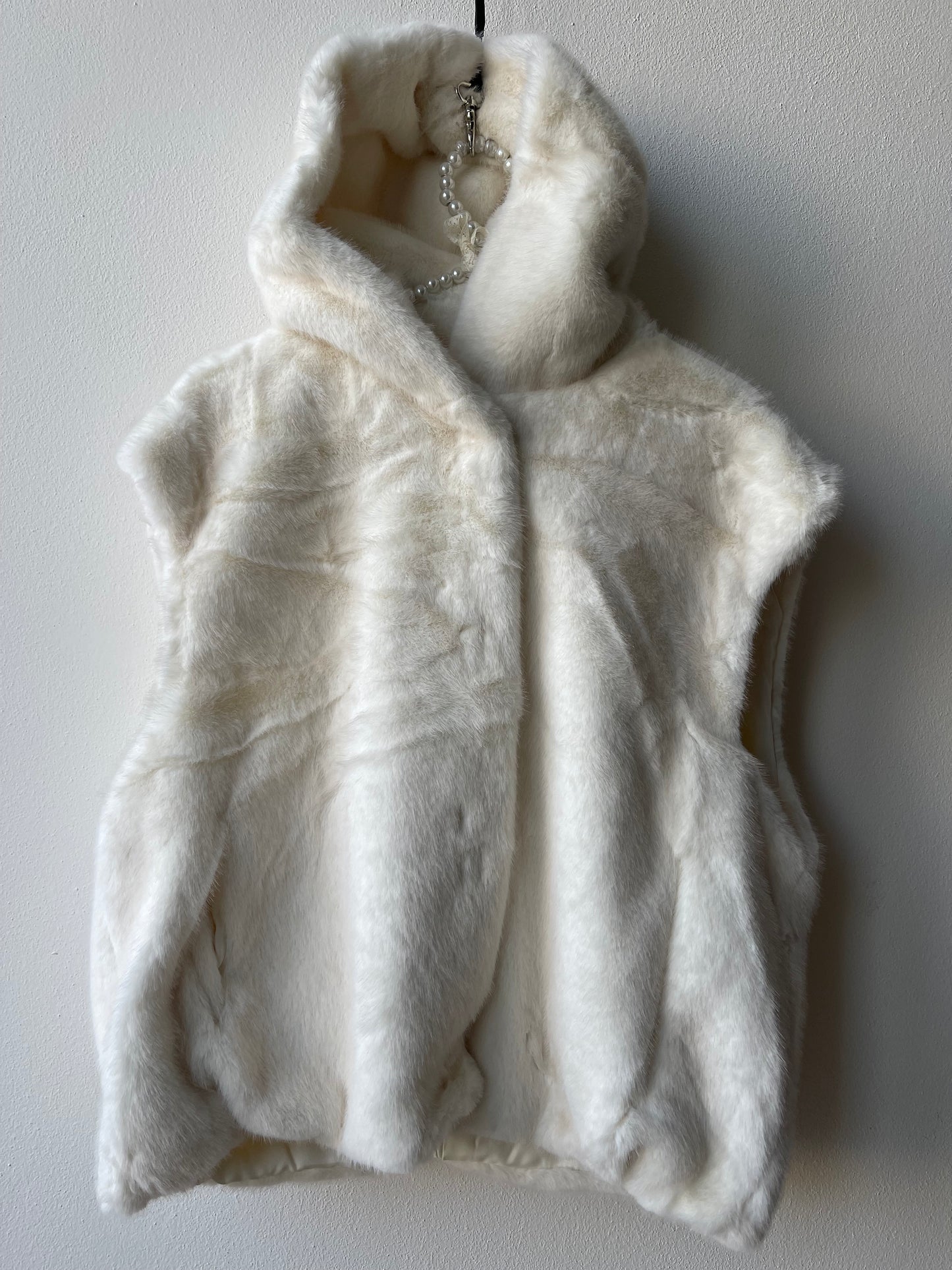 Gilet eco pelliccia bianco