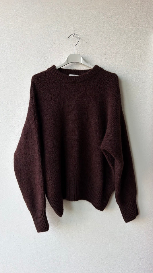 Maglia mohair choco