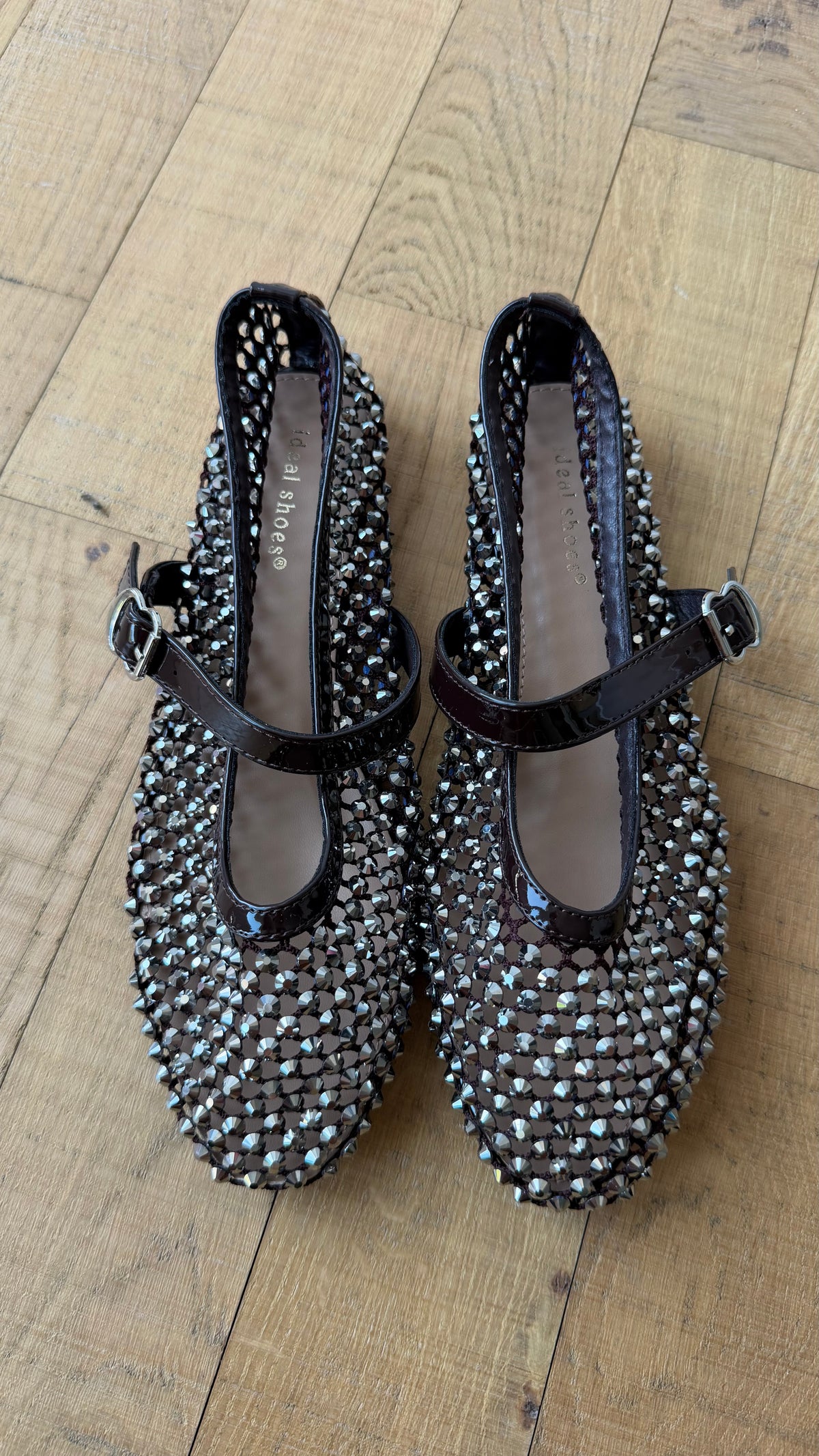 Ballerina traforata brilli marrone