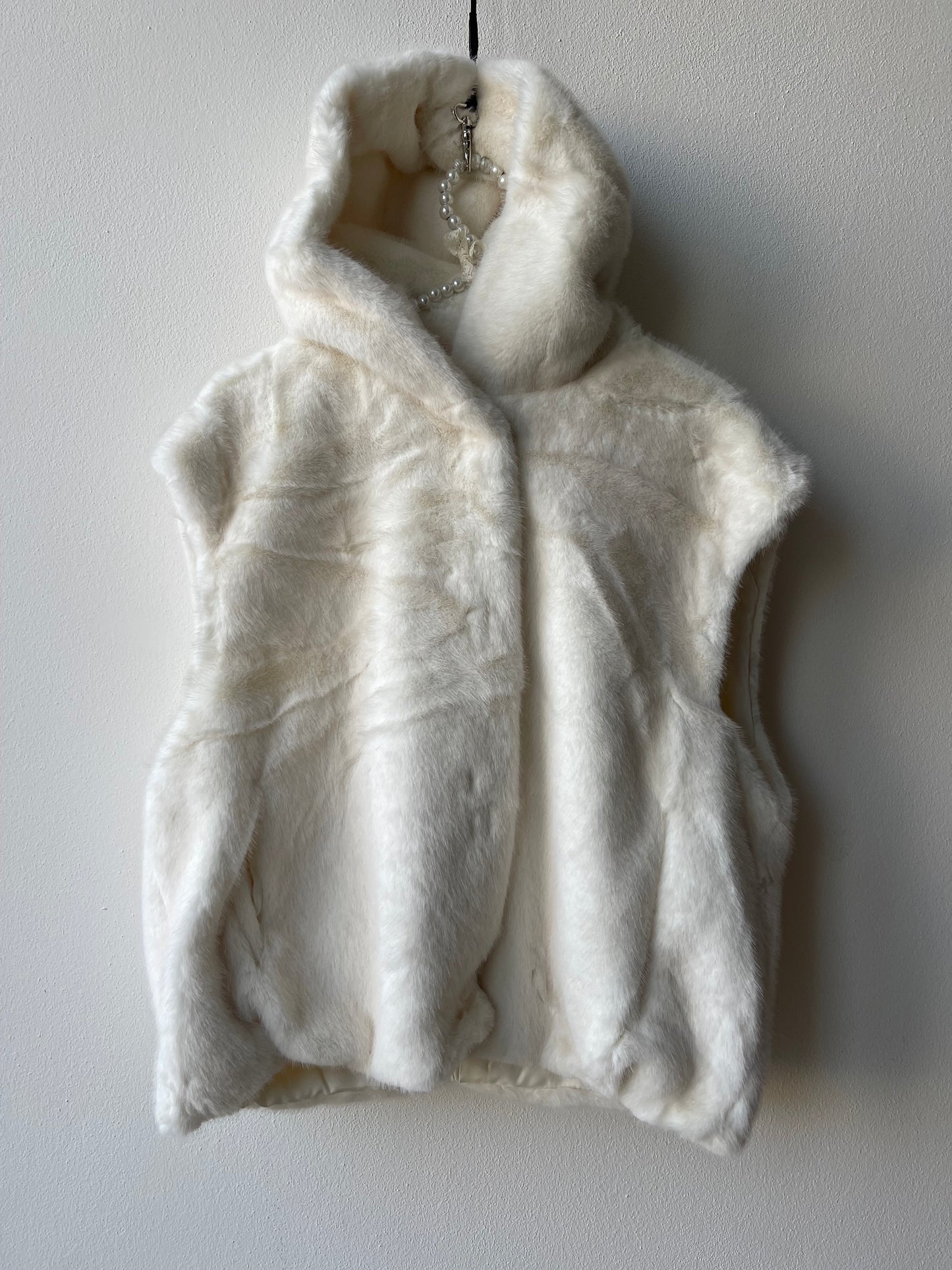 Gilet eco pelliccia bianco