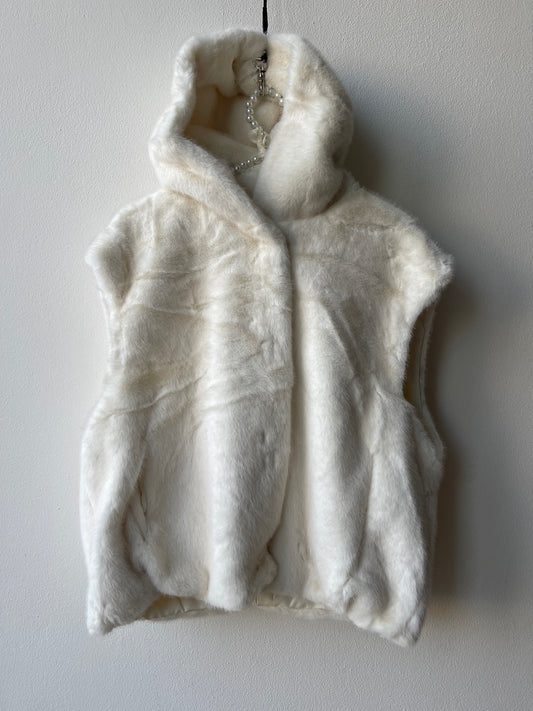 Gilet eco pelliccia bianco