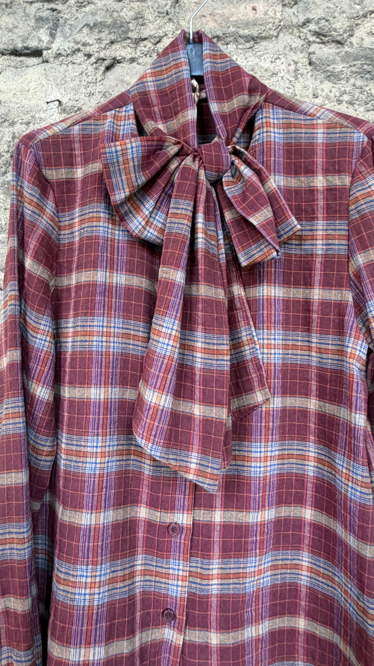 Camicia scozzese fiocco