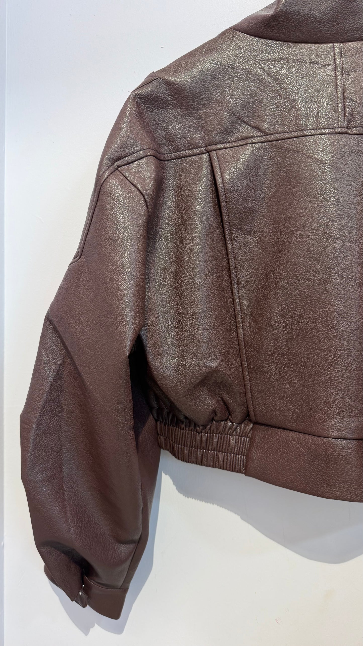 Giacca chiodo burgundy