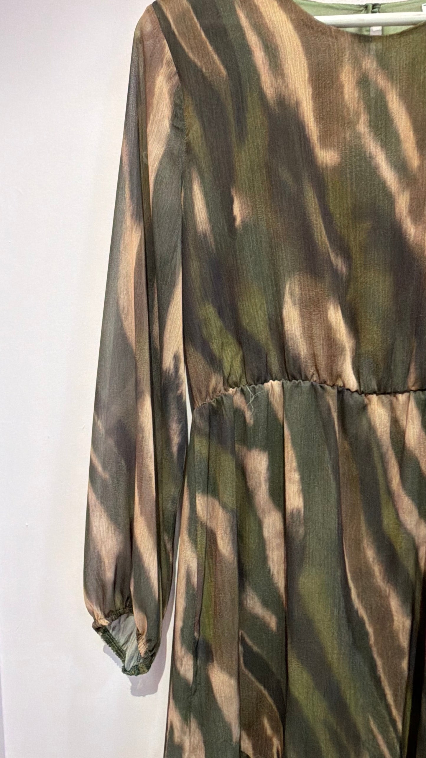Abito delave’ verde/brown