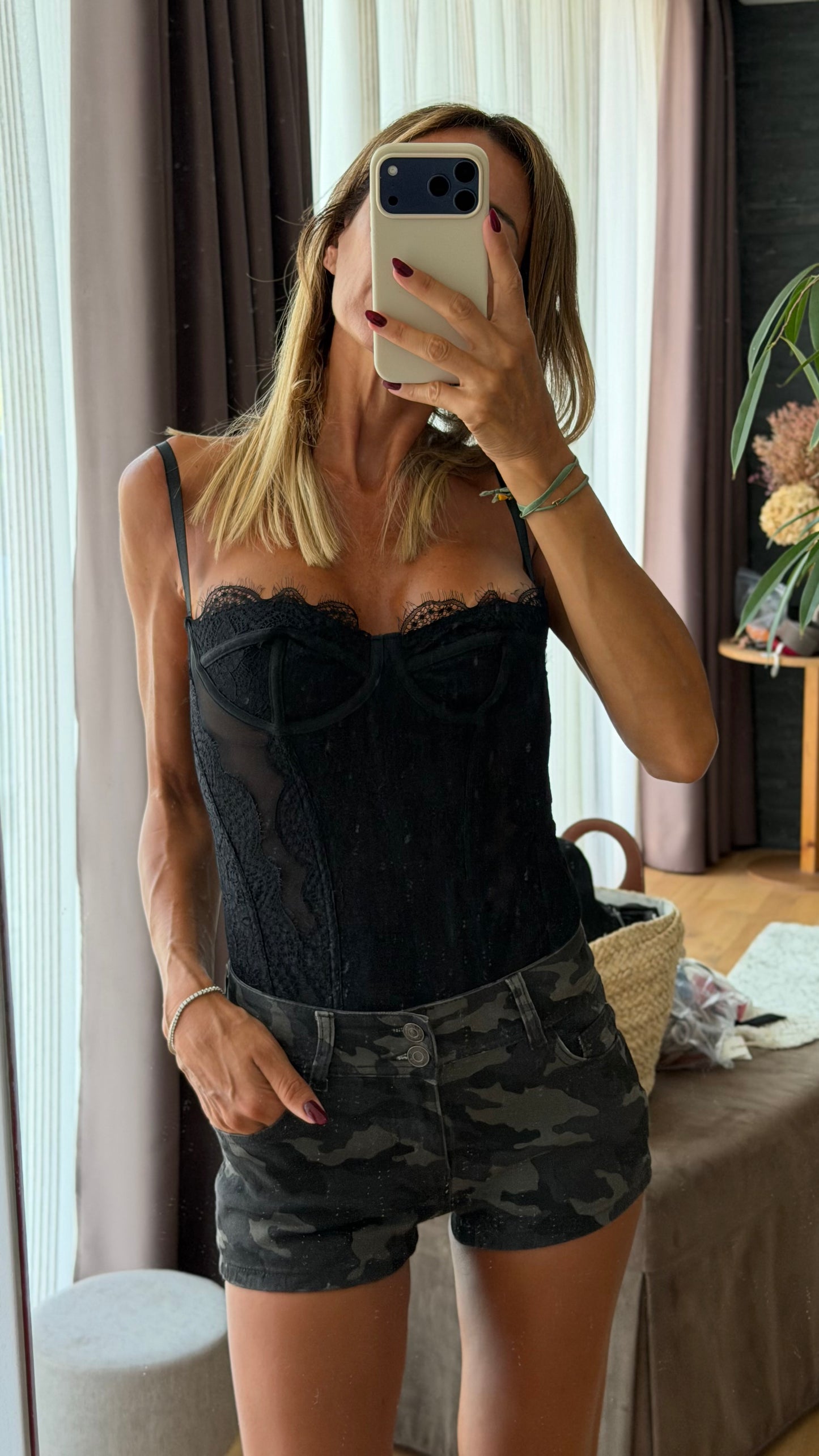 Shorts camouflage mini