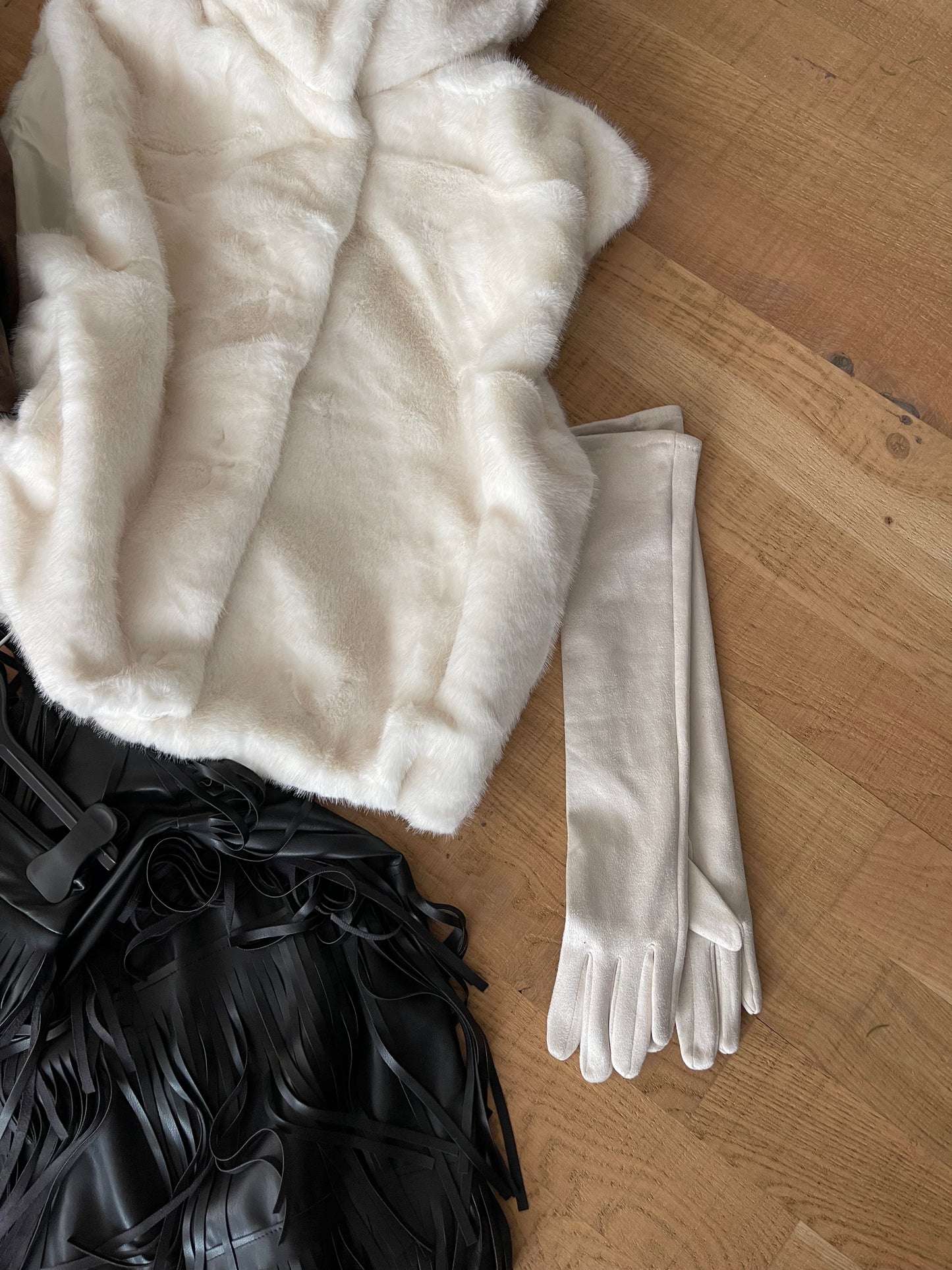 Gilet eco pelliccia bianco