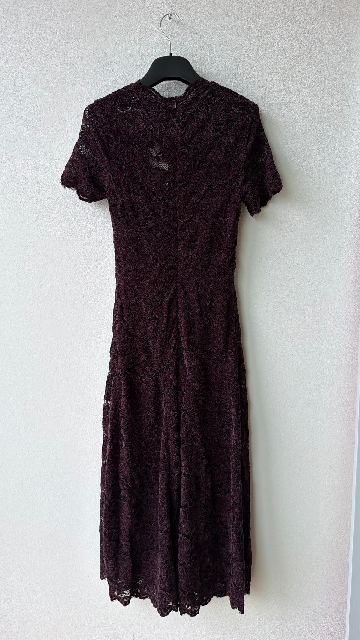 Abito pizzo bordeaux