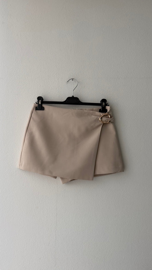Gonna short beige