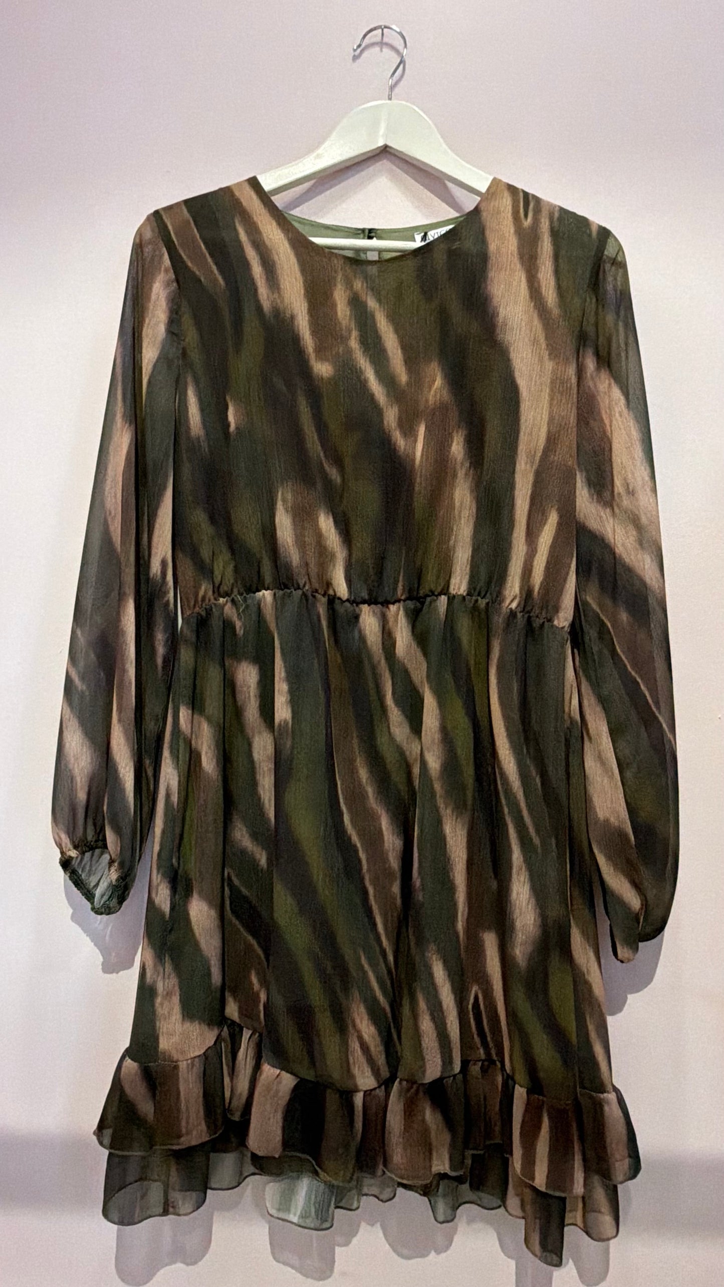 Abito delave’ verde/brown