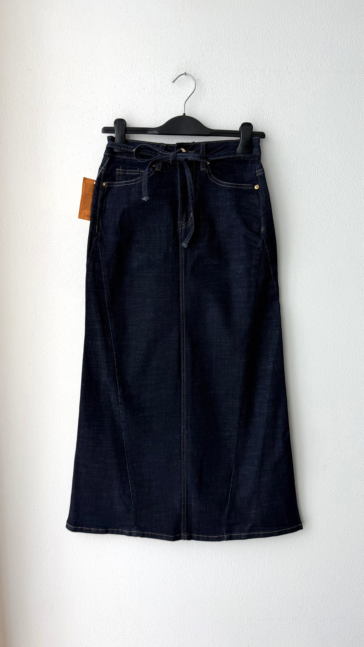Gonna jeans denim blu