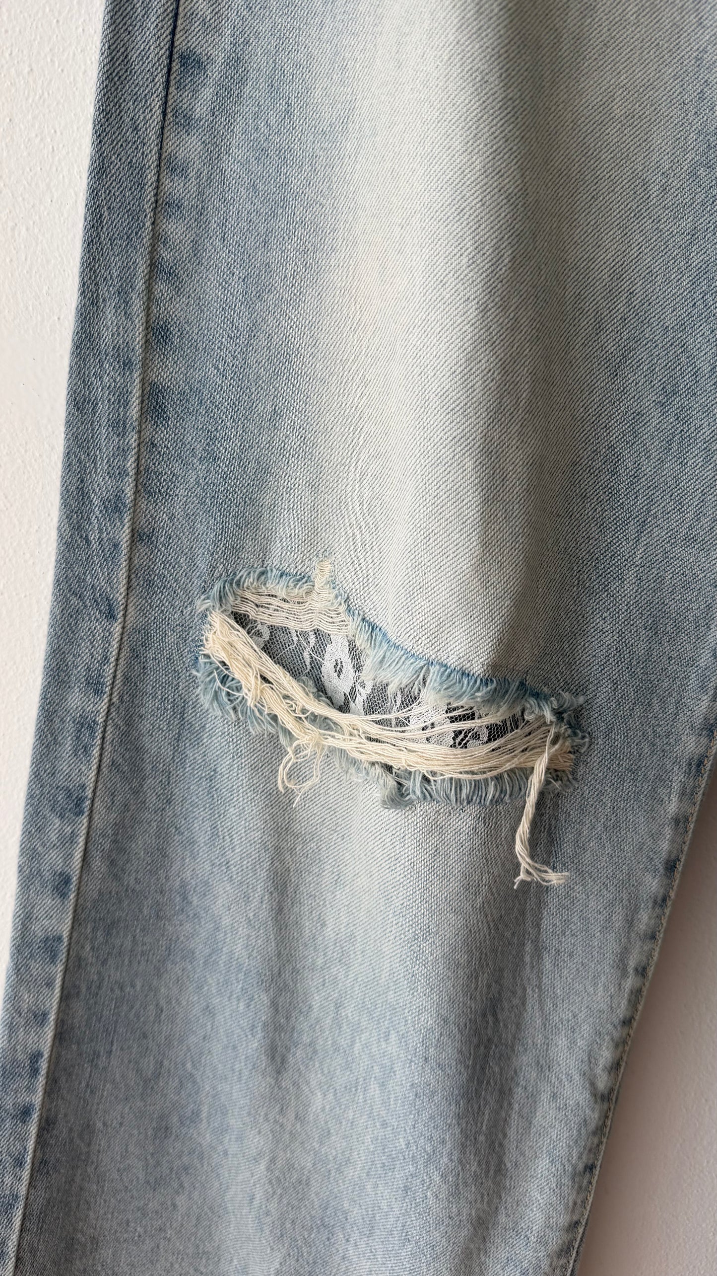 Jeans cintura pizzo