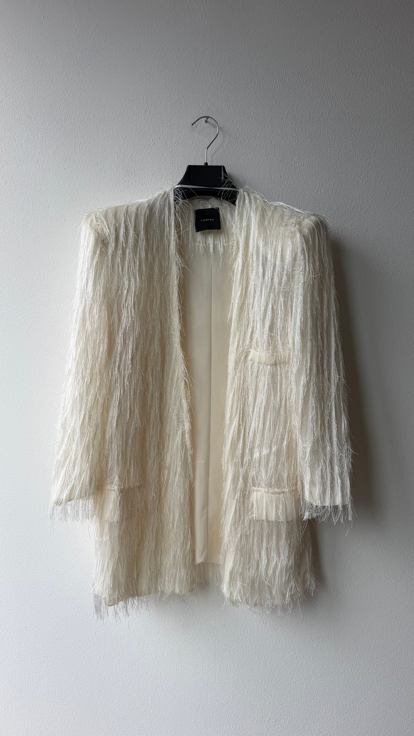Giacca cardigan frange