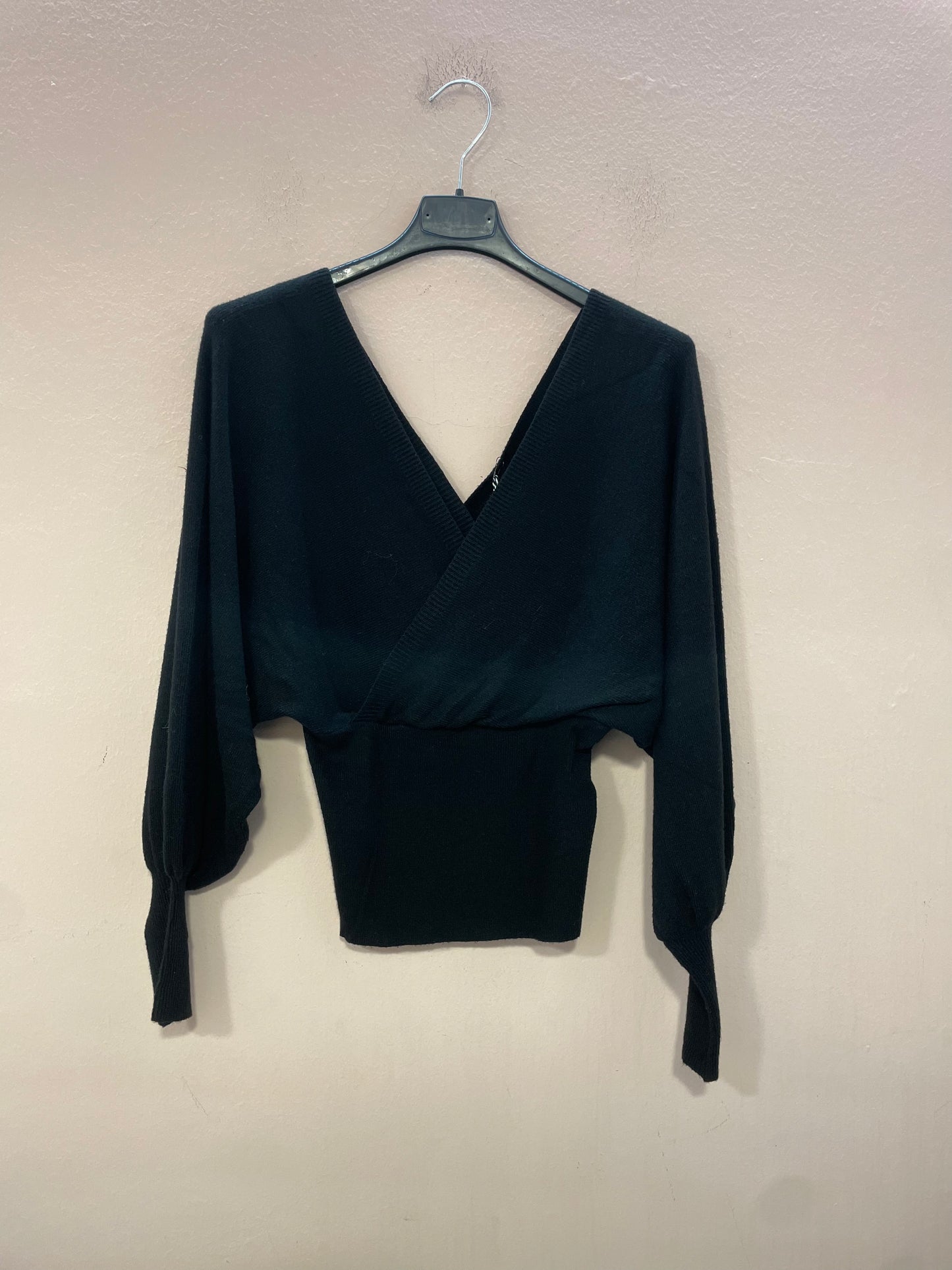 Maglia crop Scollo V