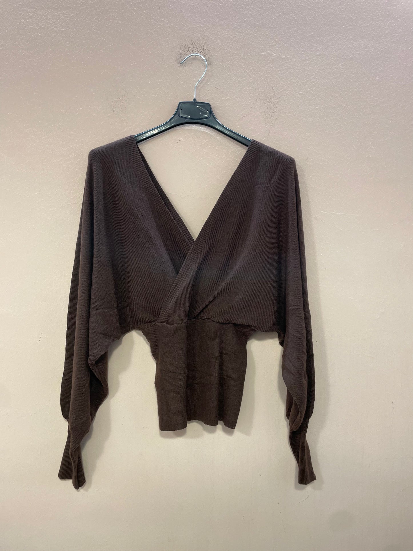 Maglia crop Scollo V