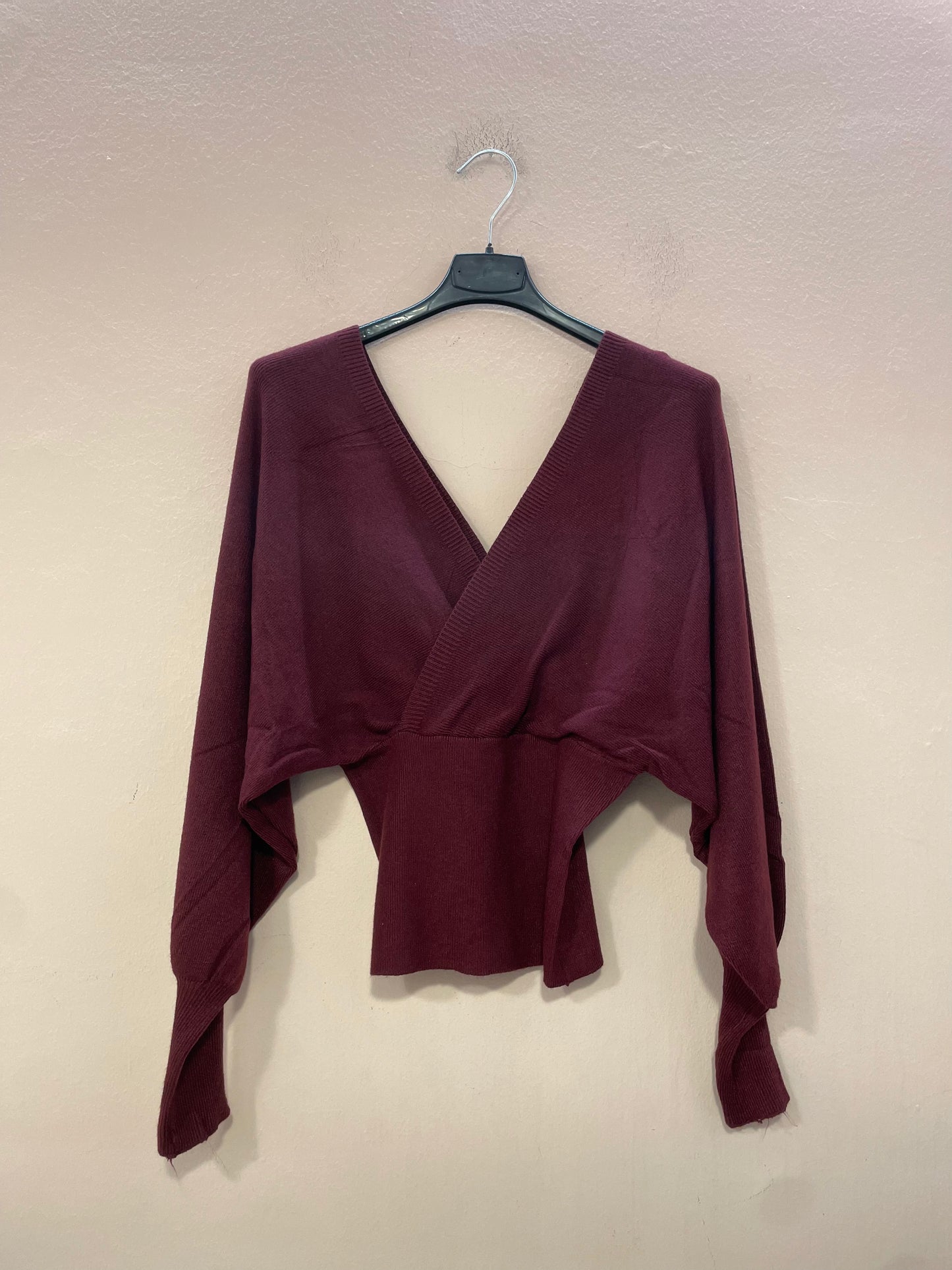 Maglia crop Scollo V