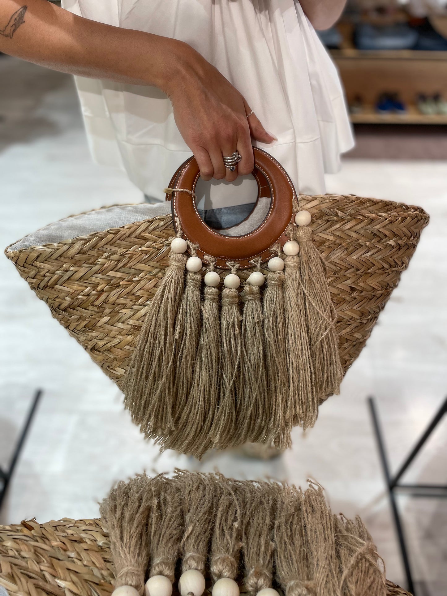 Borsa mare Frange