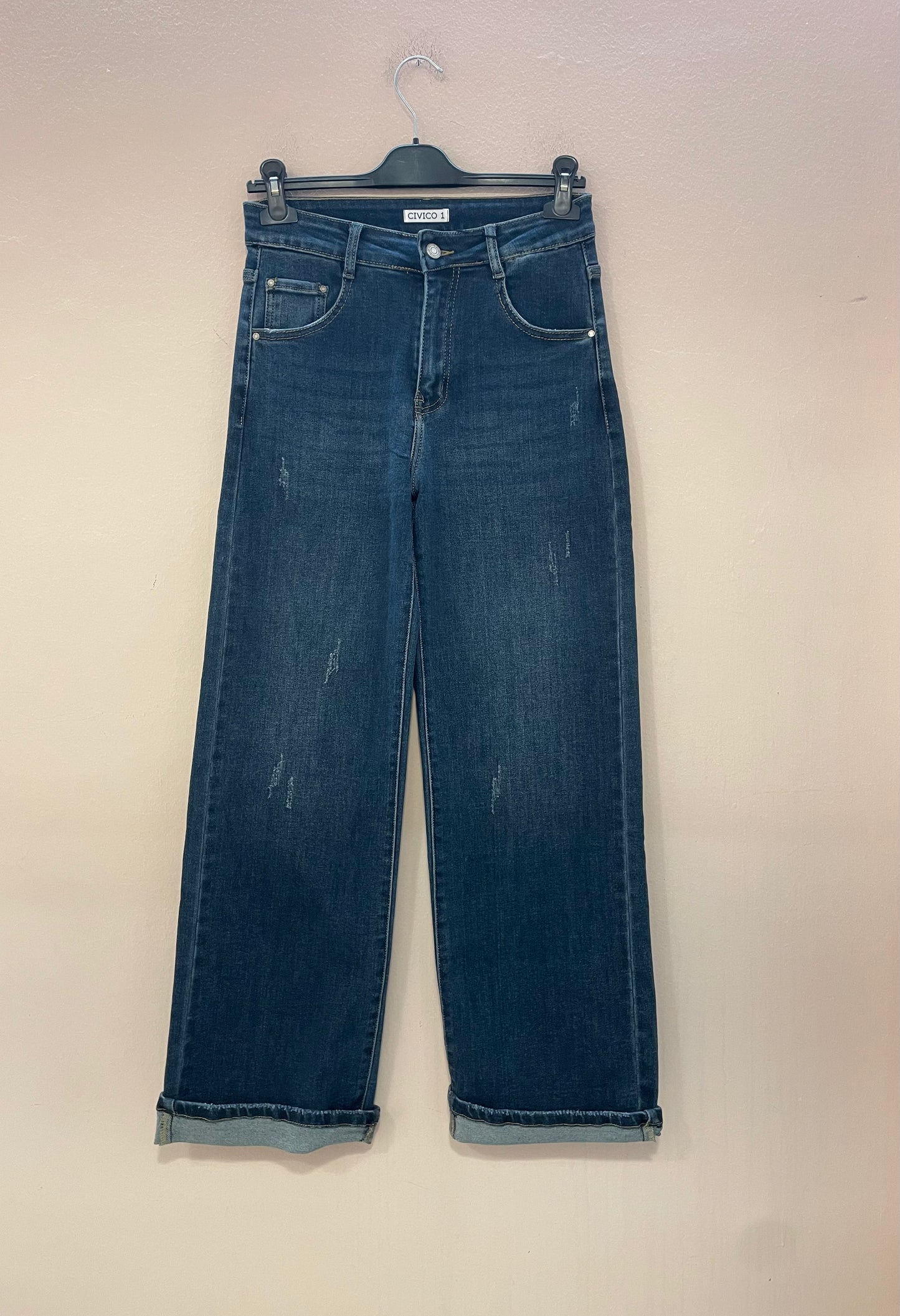 Jeans Straight denim scuro