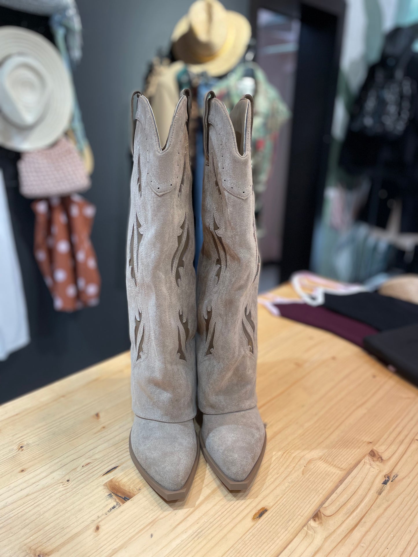 Stivale texano kaki