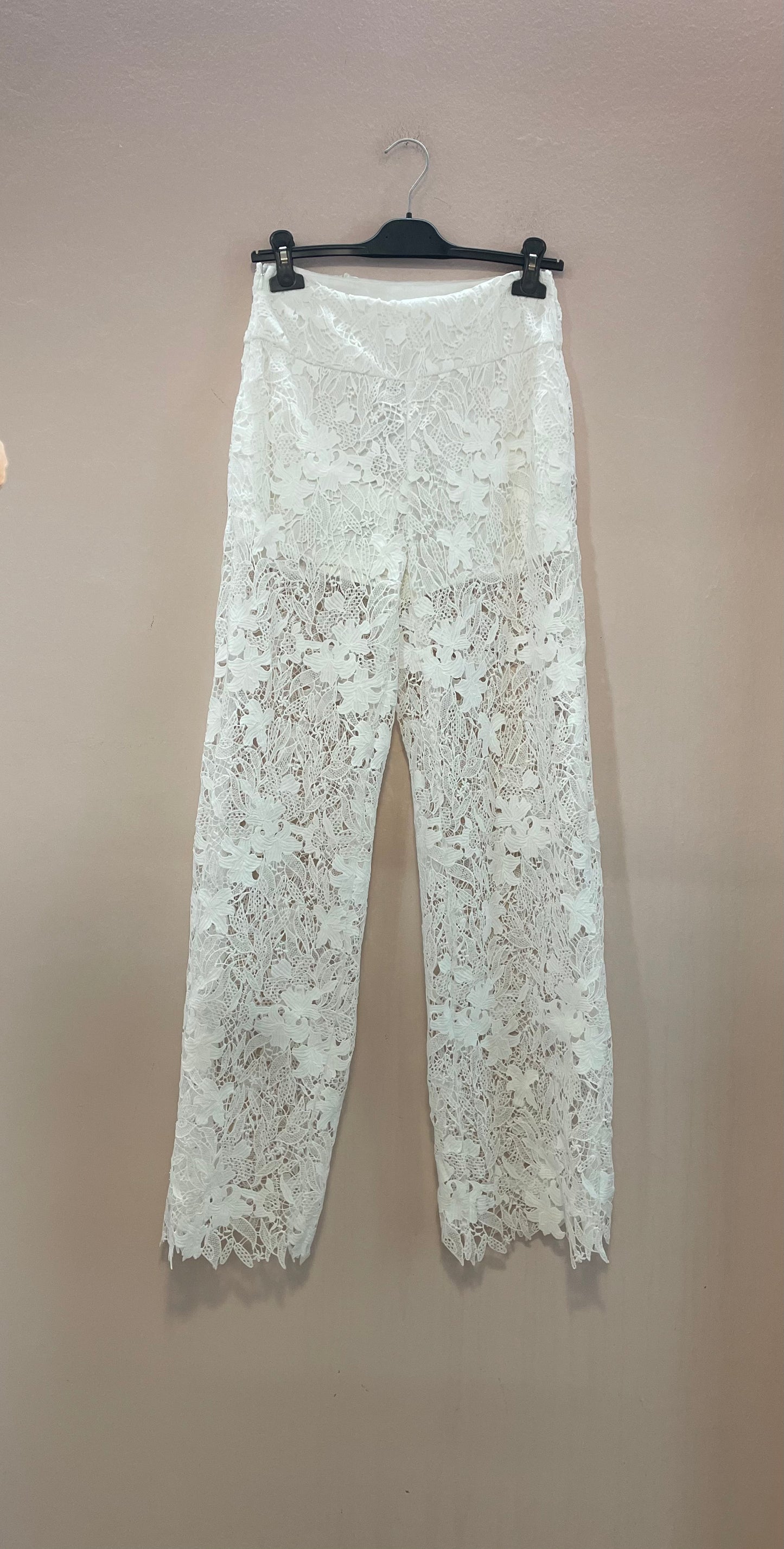 Pantalone pizzo white