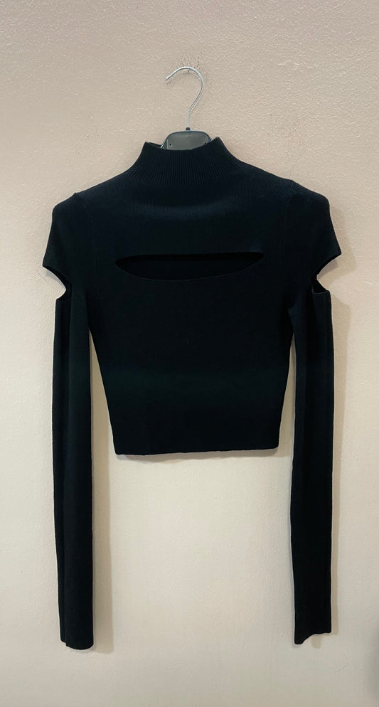 Maglia crop taglio manica
