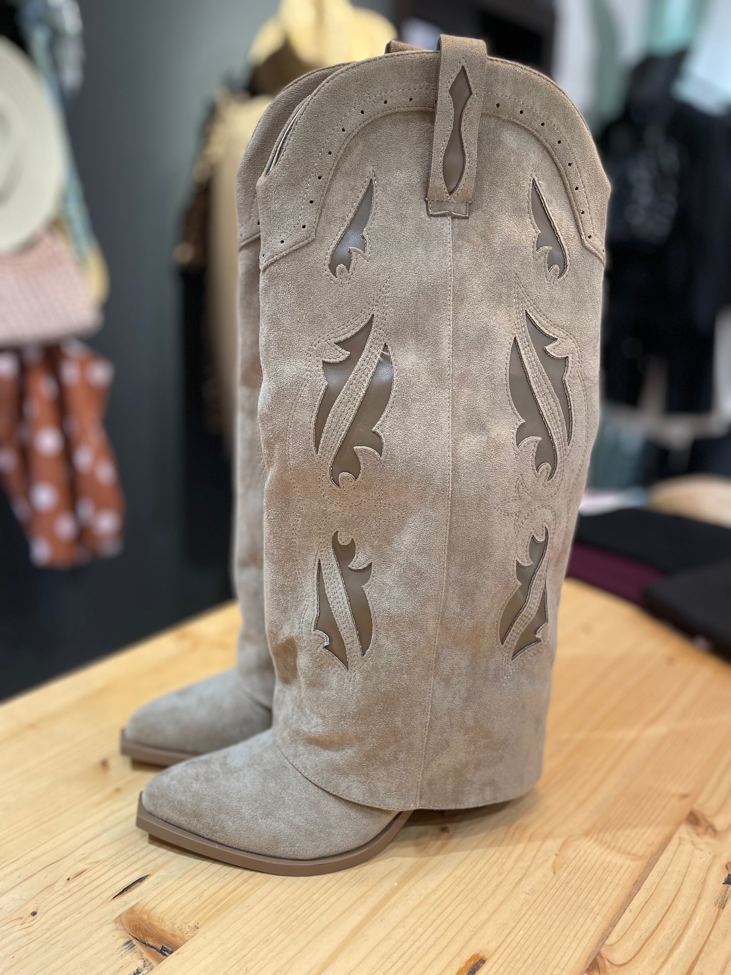Stivale texano kaki