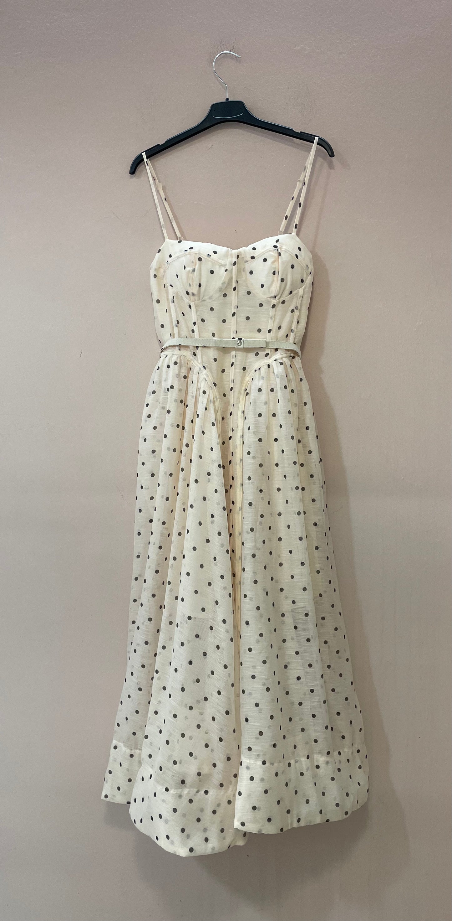 Abito bustier Pois