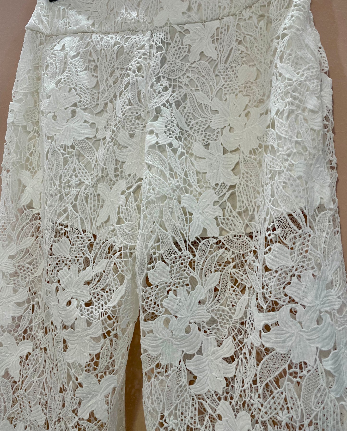 Pantalone pizzo white