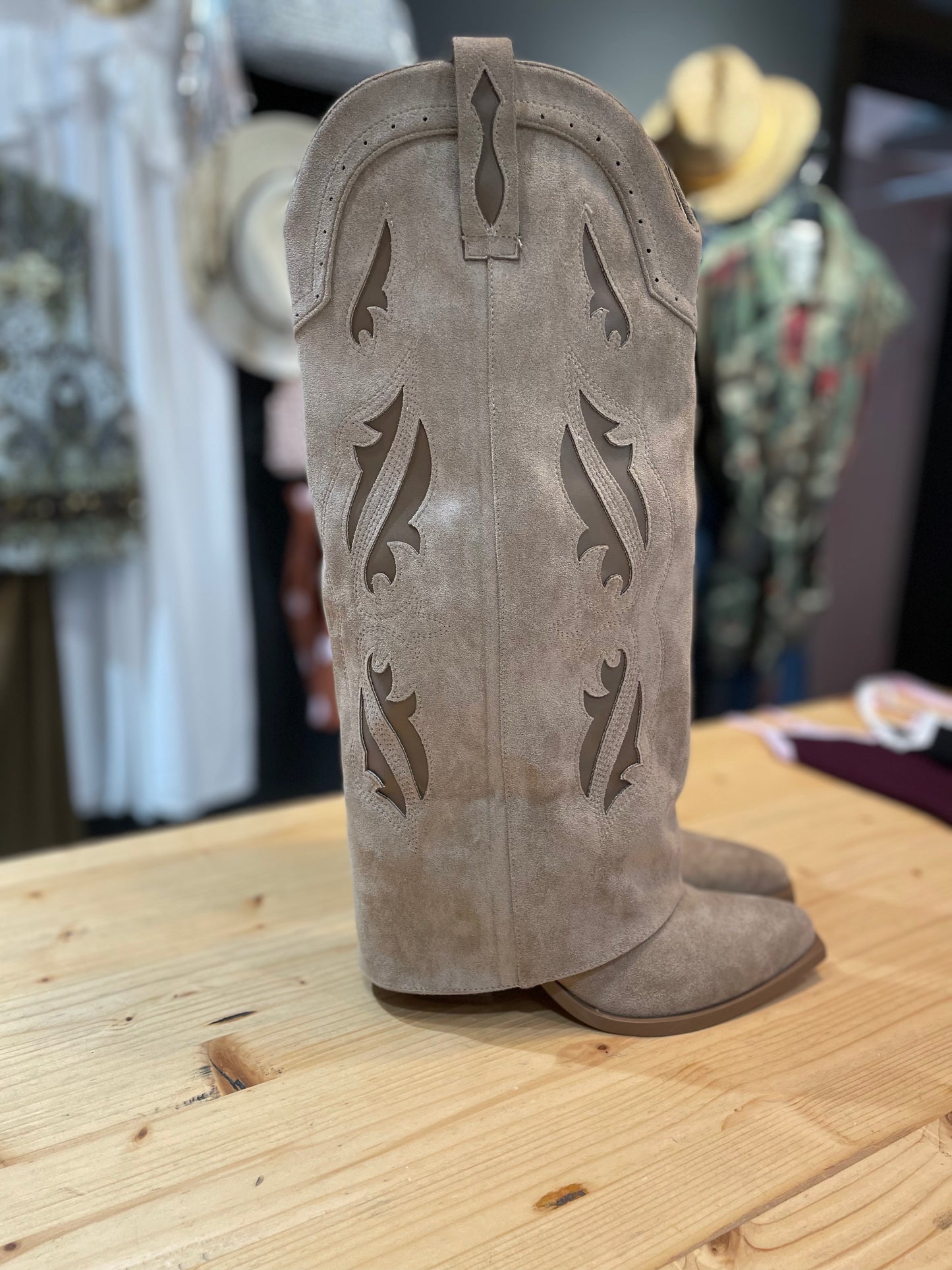 Stivale texano kaki