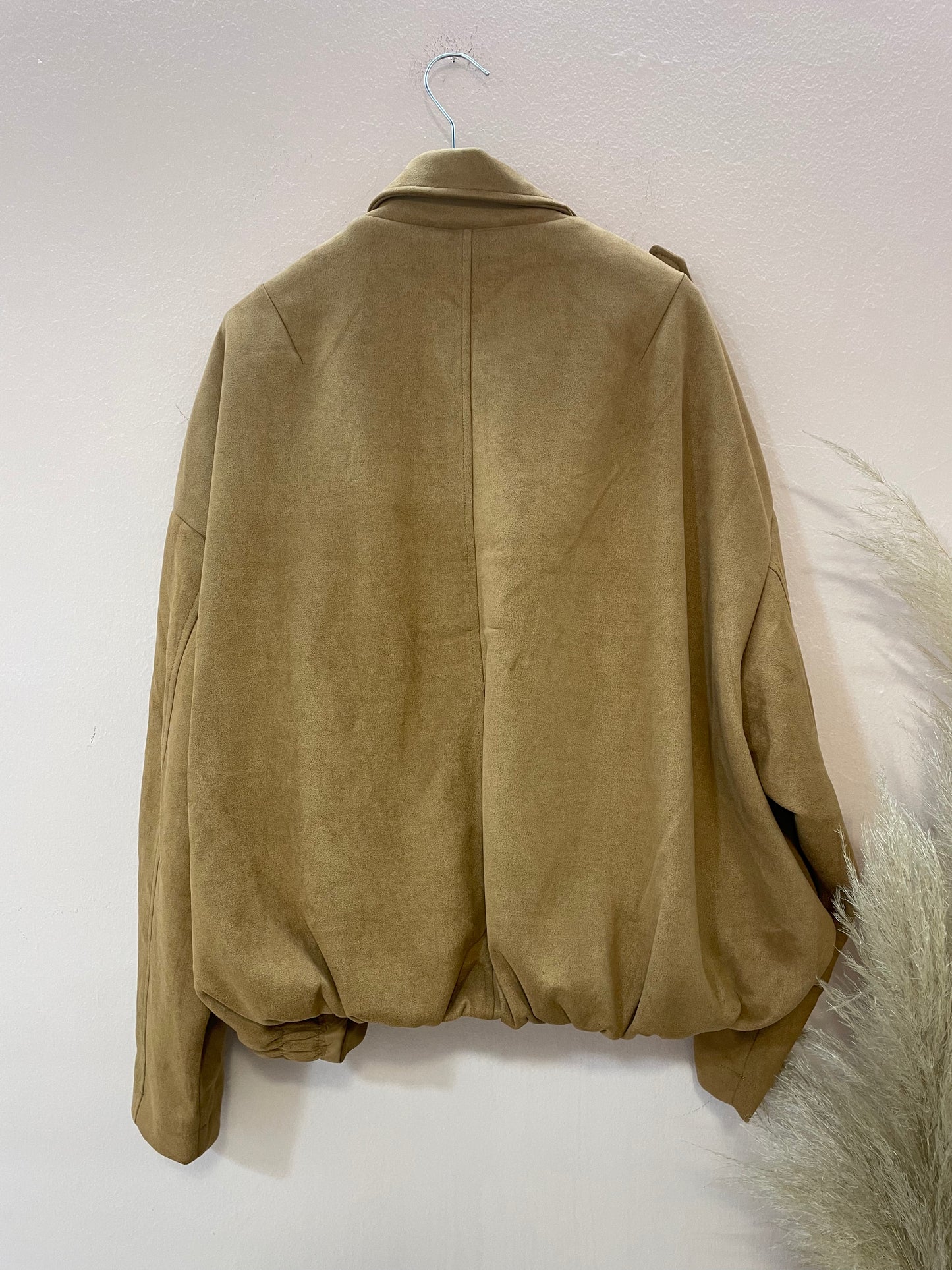 Bomber eco suede