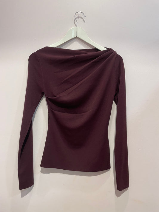 Maglia stretch bordeaux