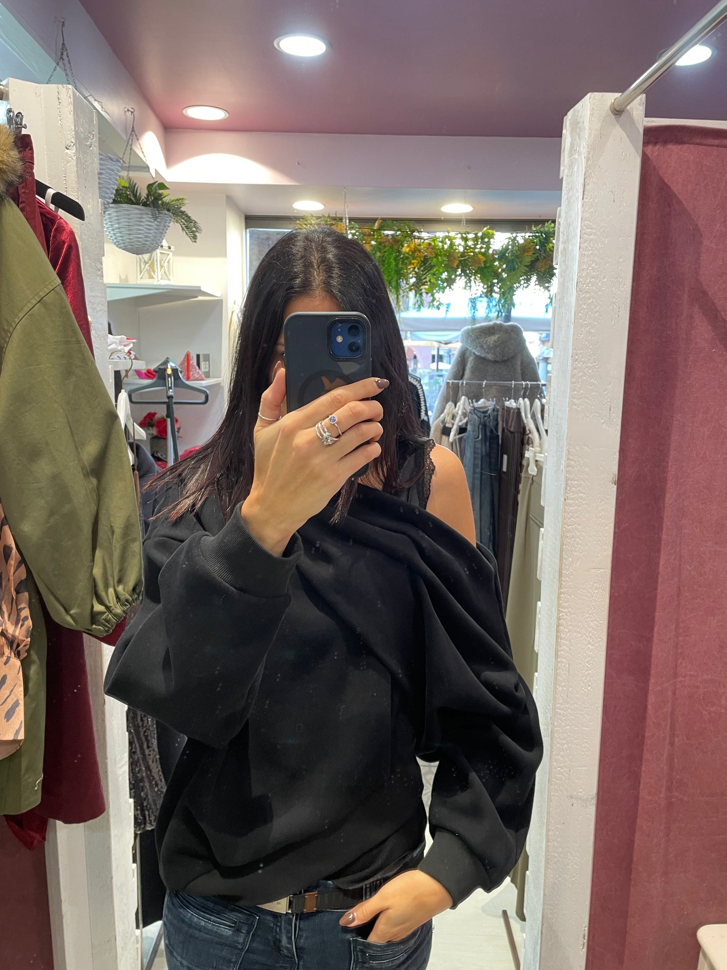 Felpa monospalla Eleh