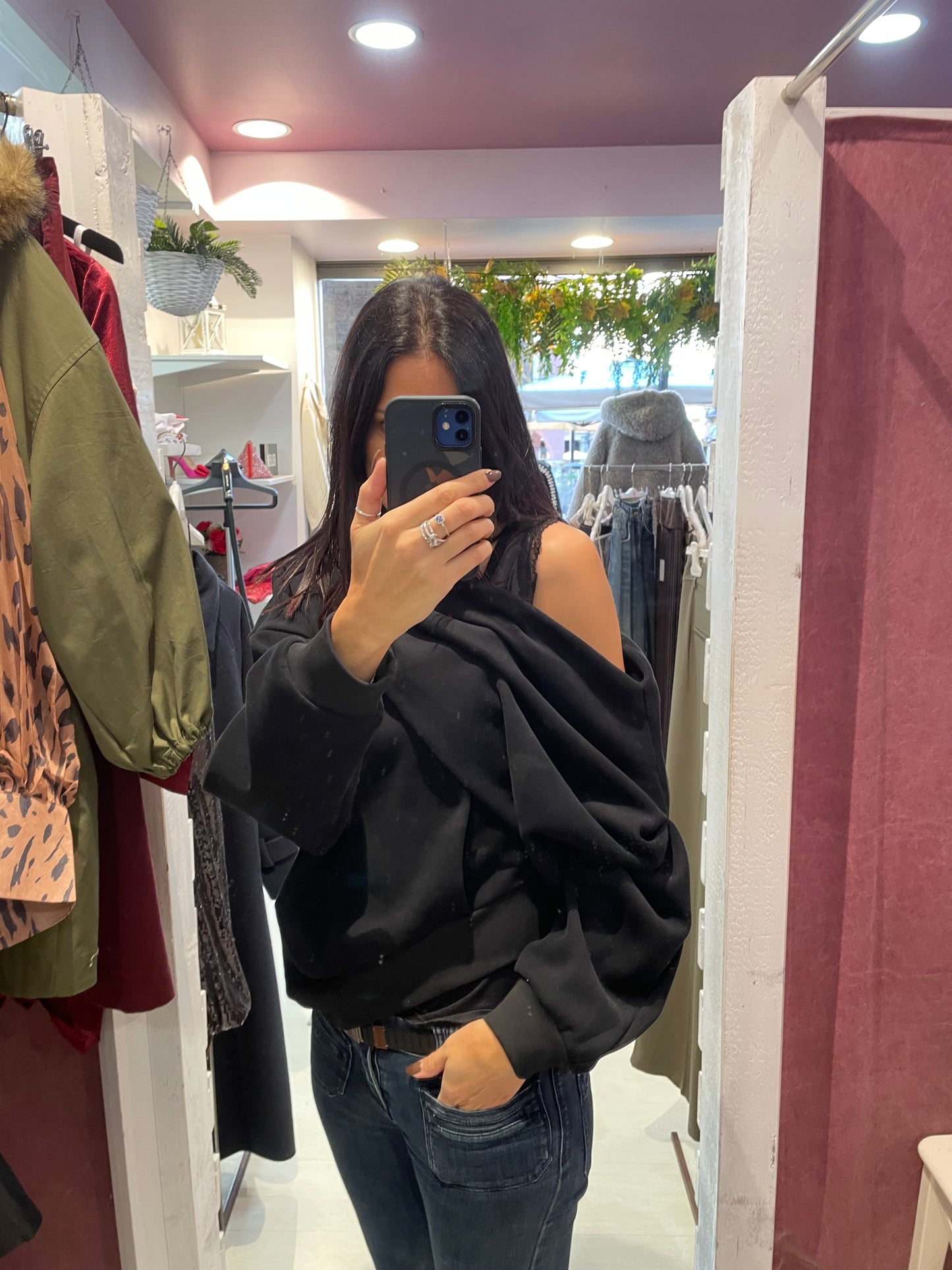 Felpa monospalla Eleh