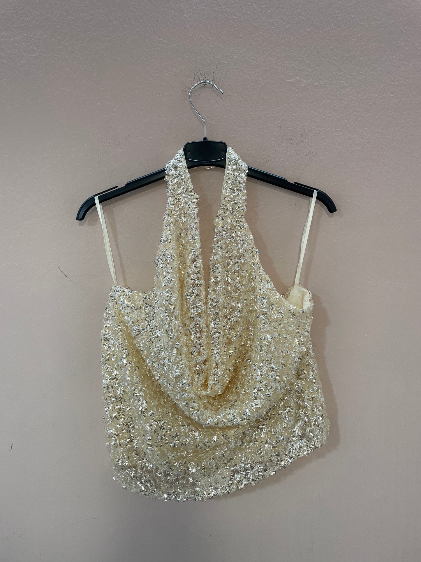 Top Paillettes Champagne